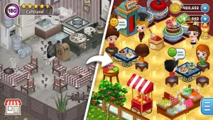 Cafeland Apk Mod (Dinheiro Infinito) 2